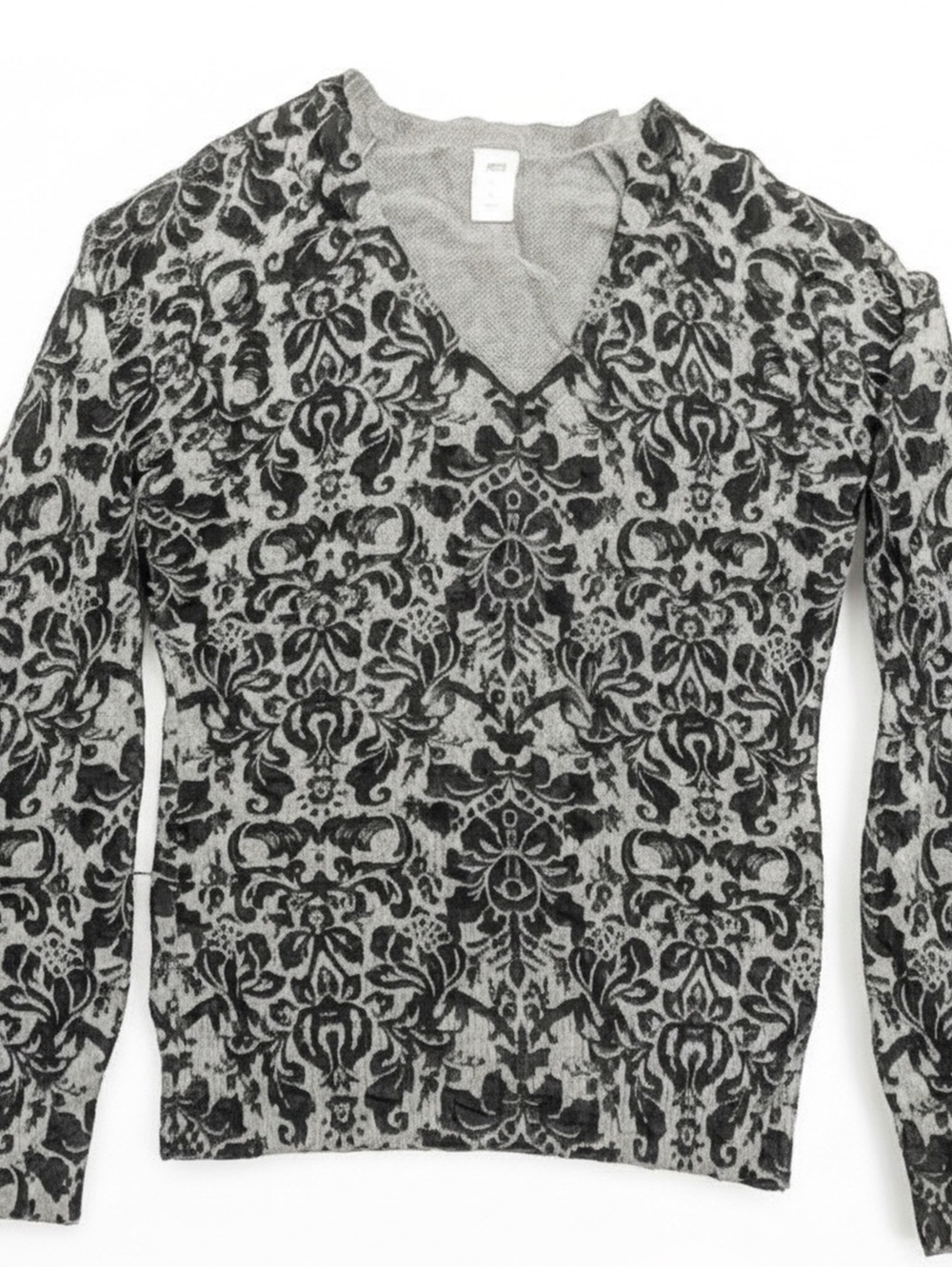 GAP Black and Dark Grey Soft Knit Top